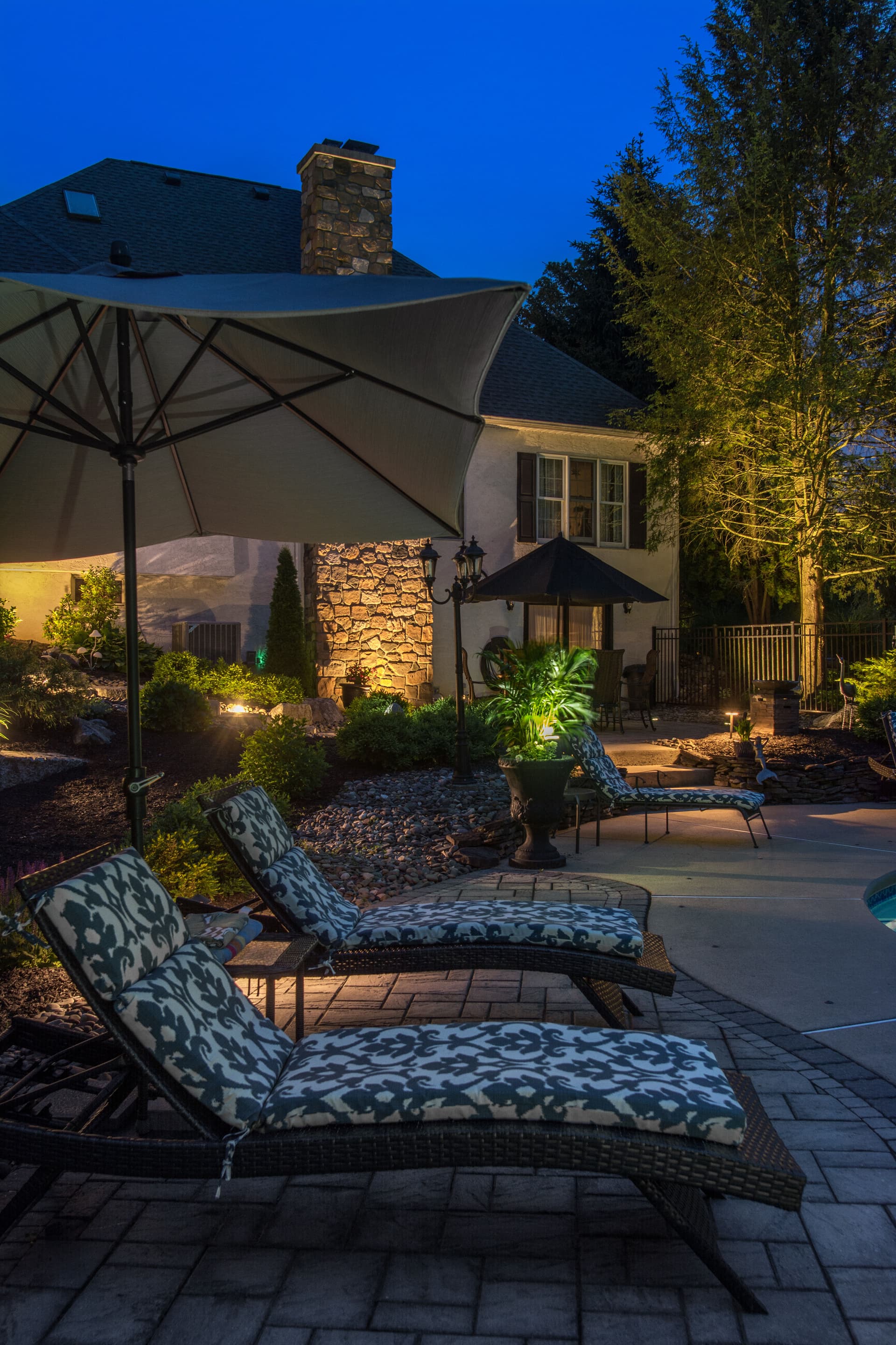 Gallery photos for Stunning Backyard Lighting Transformation in Bethlehem: Image #1