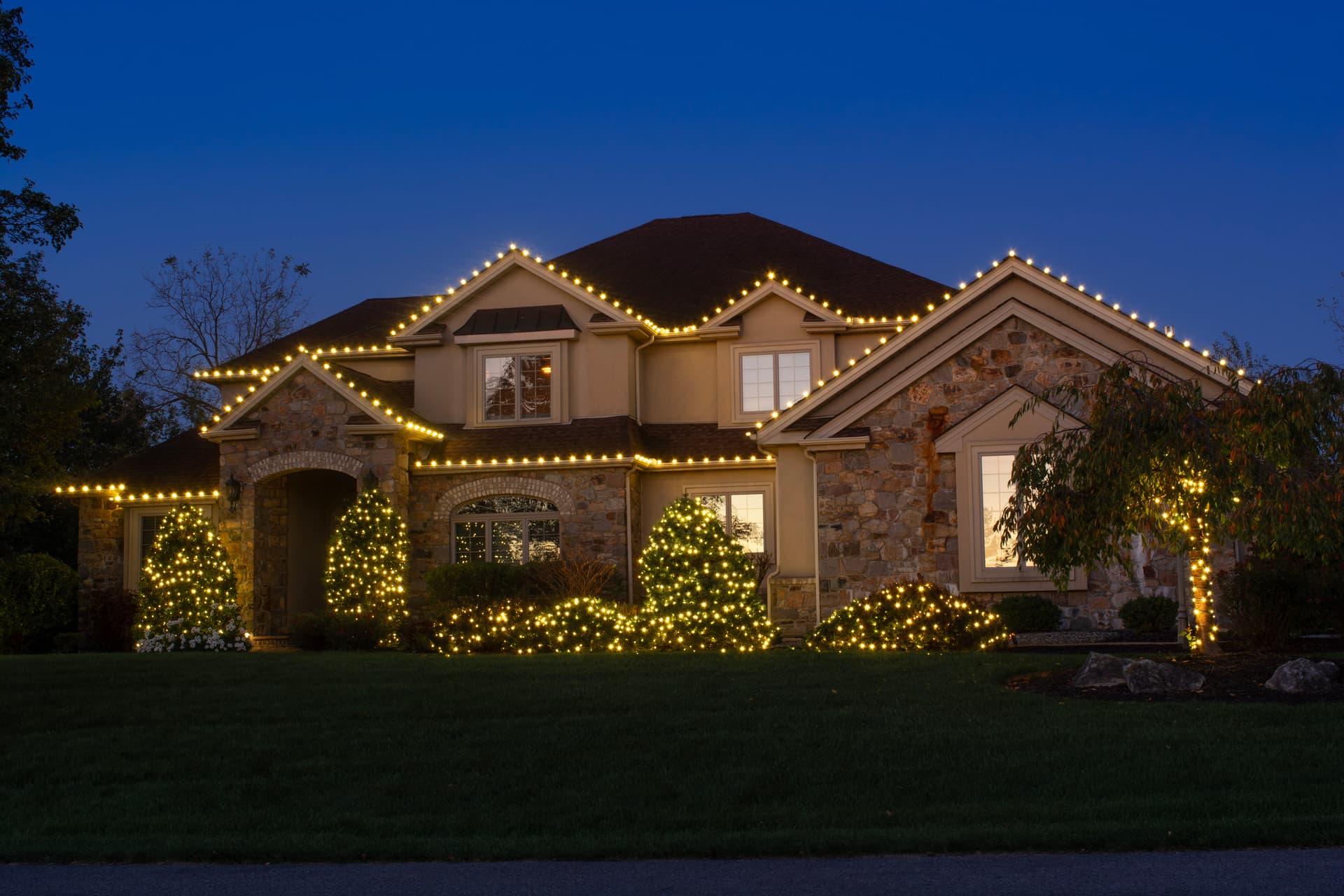 Christmas Lighting in Nazareth, PA