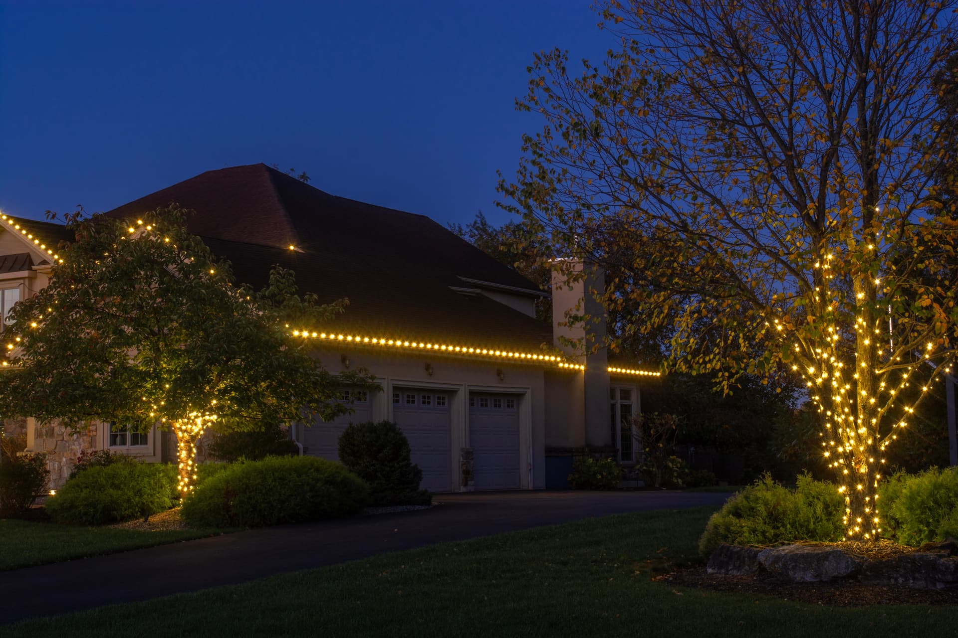 Christmas Lighting in Nazareth, PA